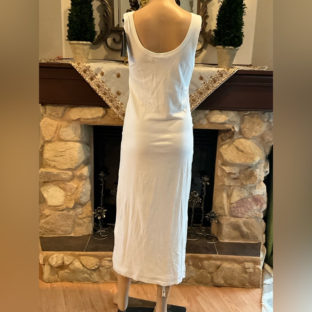 NWT Allsaints Tina White Sleeveless Maxi Dress M - Picture 3 of 9